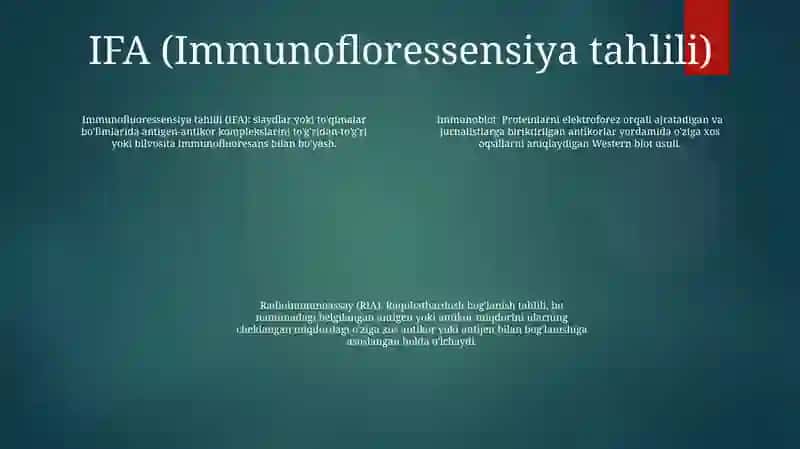 Ifa, Immunoblot, Pzr, Radioimmun Reaksiyalarning Yuqumli Kasalliklar Tashhisida QoʻLlanilishi, QoʻYish Texnikasi 3