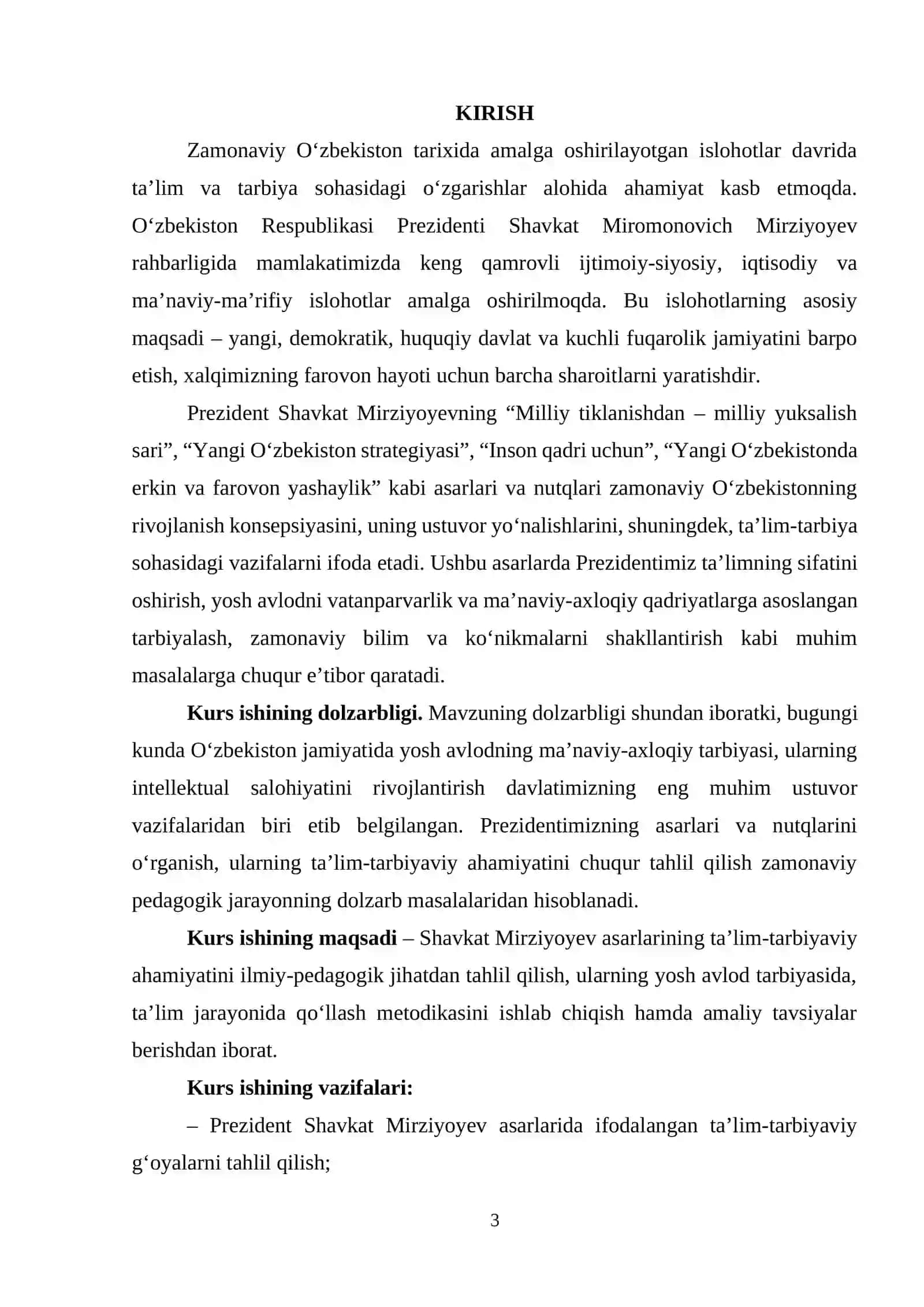 PREZIDENT SHAVKAT MIRZIYOYEV ASARLARINING TA‘LIM-TARBIYAVIY AHAMIYATI 3