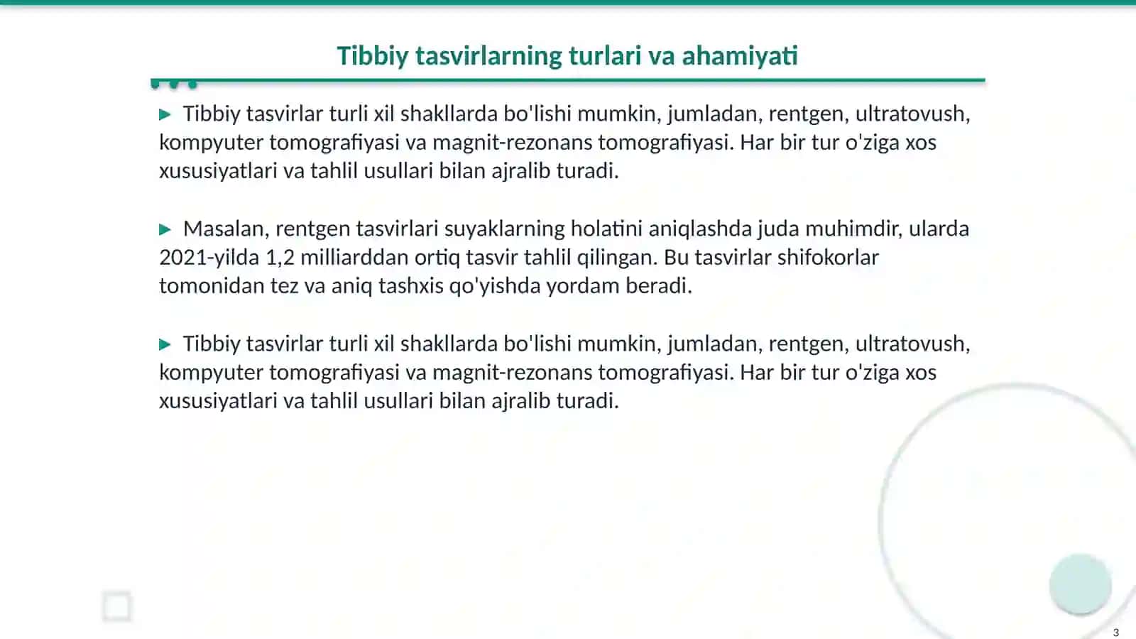 Python va mashinali o‘qitish asosida tibbiy tasvirlarni tahlil qilish 3