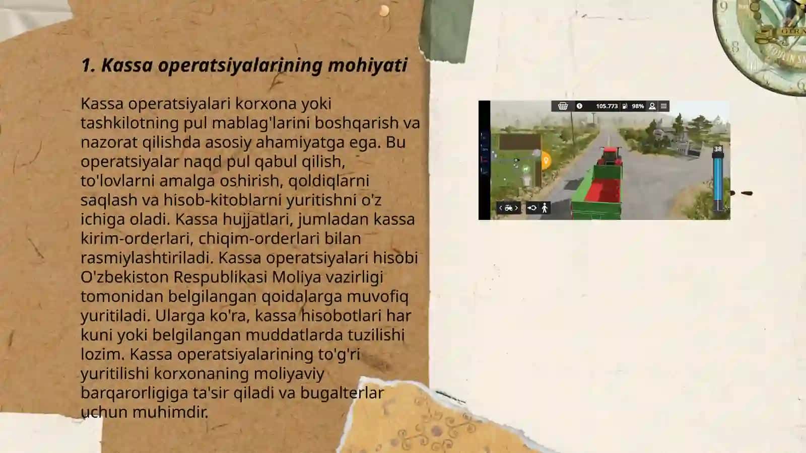 Kassa operatsiyalarini hisobga olish 3
