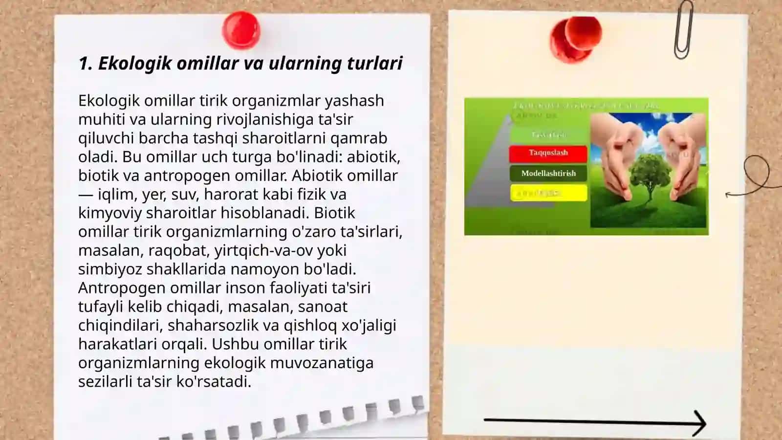 Ekalogiya.ekologik faktorlar atrof mihitoni ifloslanishining genetik asoslari 3