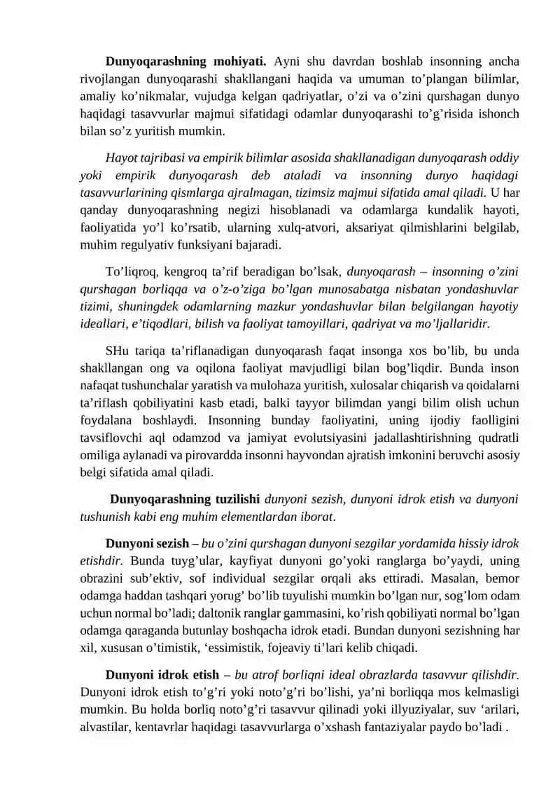 Falsafa fanining predmeti, mazmuni va ilm-fan, madaniyat taraqqiyotidagi o'rni 3