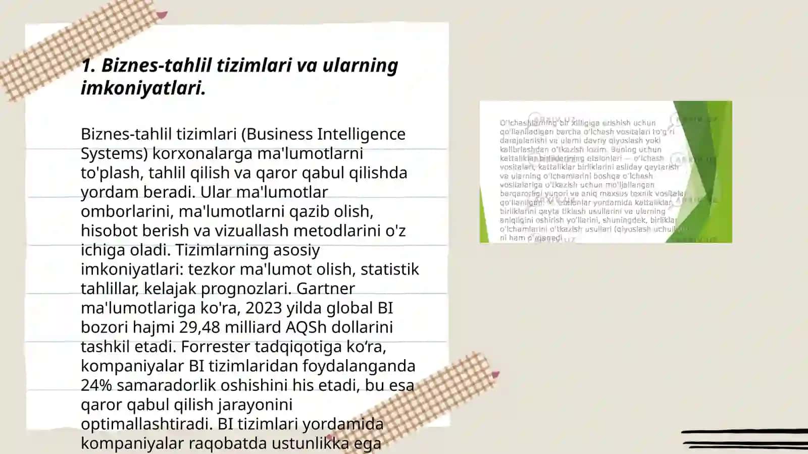 Iqtisodiy axborotlarni qayta ishlash jarayonida biznes-tahlil qilish tizimlaridan foydalanish 3
