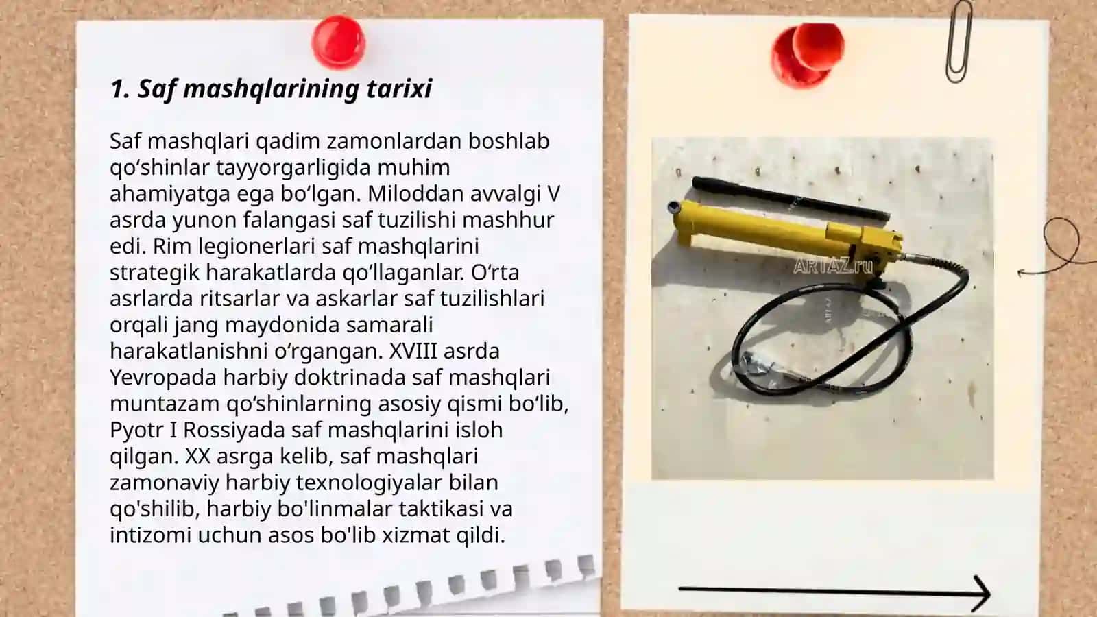 Saf mashqlari 3