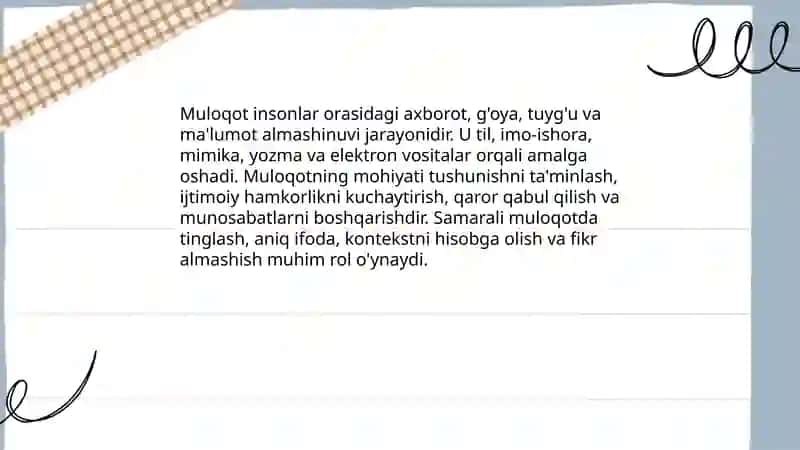 Muloqot haqida tushuncha 3