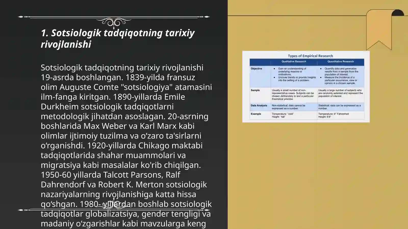Sotsiologik tadqiqotning tarixiy rivojlanishi 3