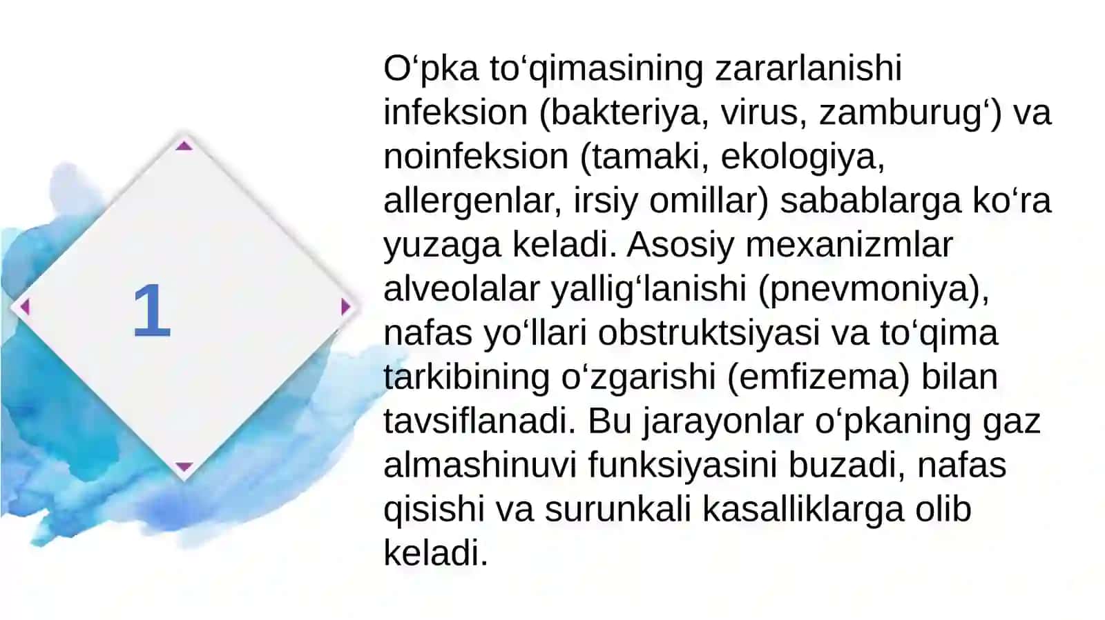 Oʻpkatoʻqimasining zararlanishisindromlari 3