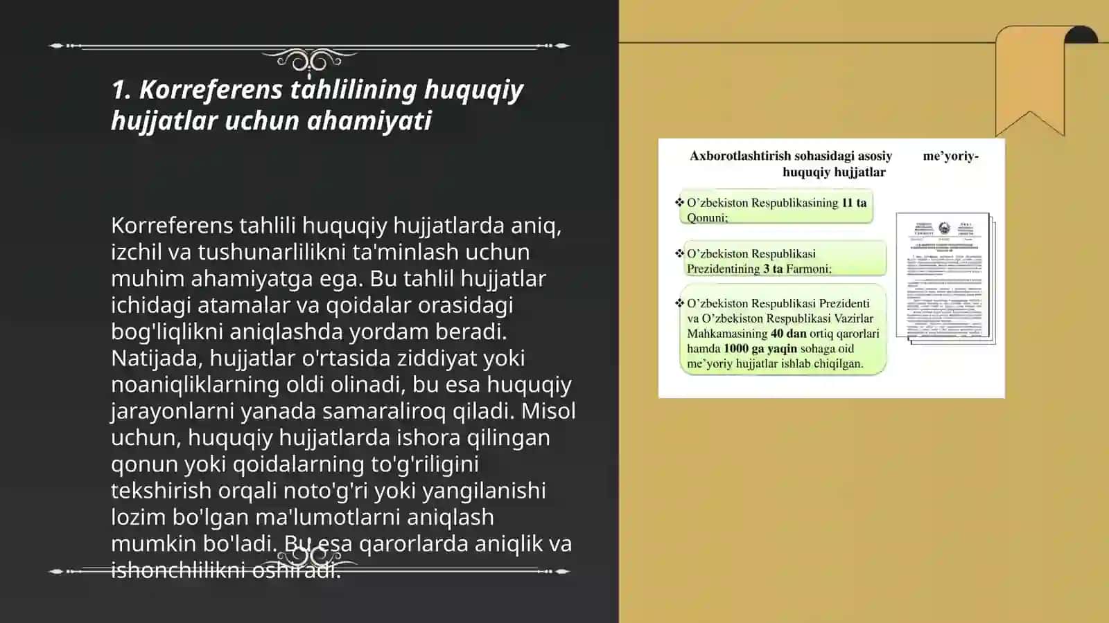Huquqiy hujjatlarni tahlil qilishda coroference resolution texnalogiyasining qo‘llanilishi 3