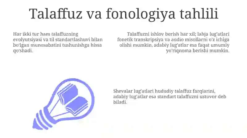 Dialektal lugʻatlarning adabiy til lugʻatlari bilan aloqadorligi 3