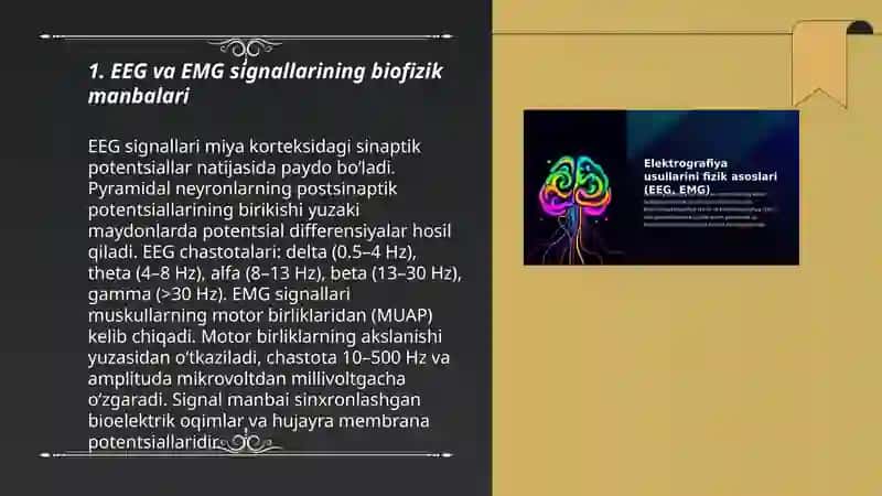 Elektrografiya usullarini fizik asoslari (eeg,emg) 3