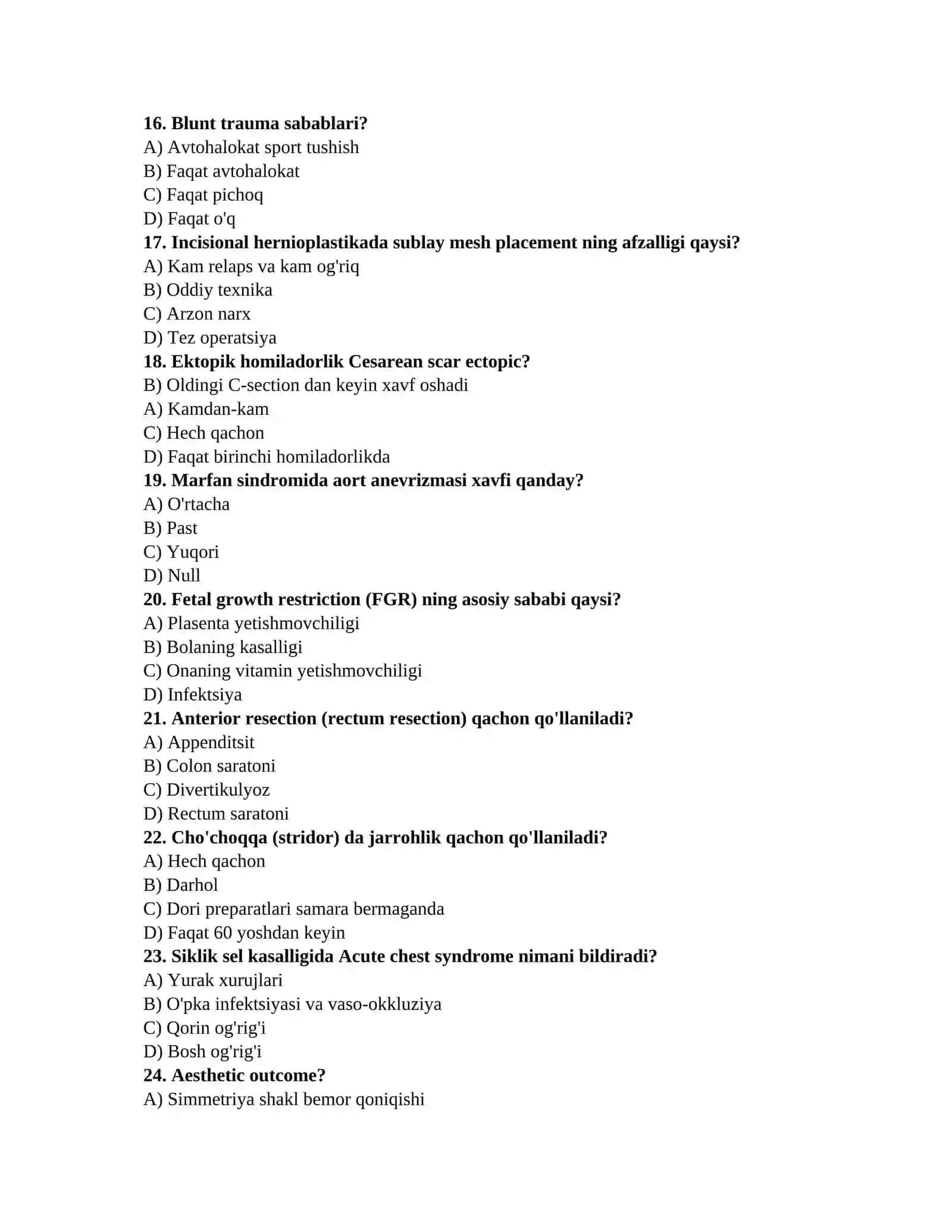 Eng yangi tibbiyot testlari 3