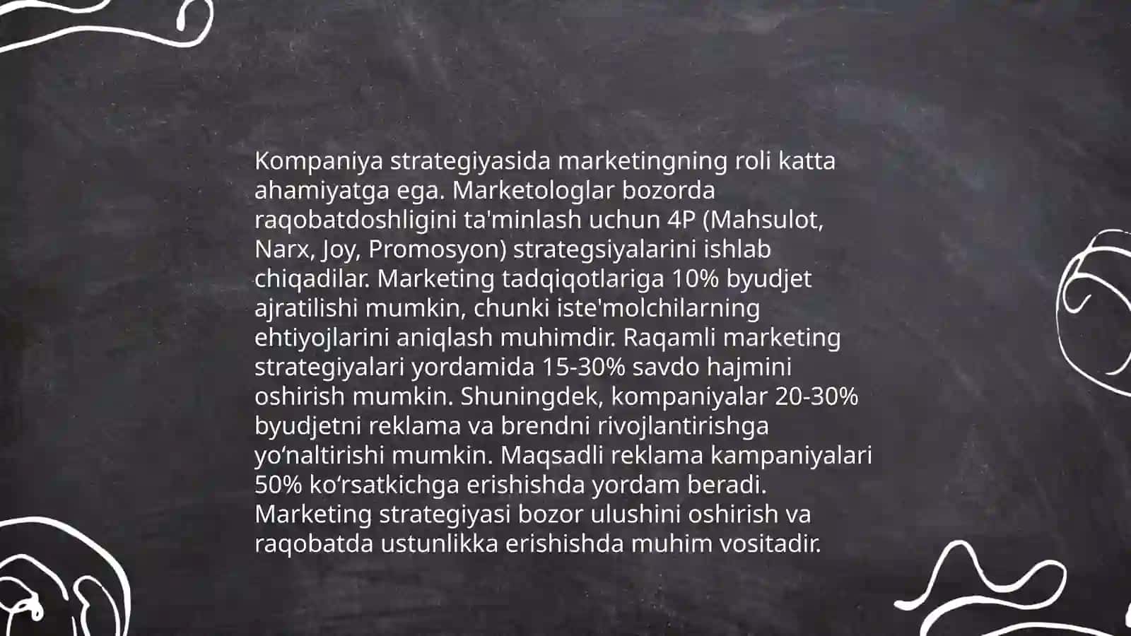 Kompaniyaning strategik boshqaruvida marketingning ahamiyati 3