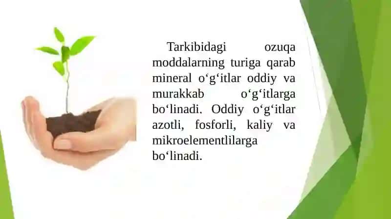 Mineral o’g’itlarni tuproqqa solish me’yyorini aniqlash 3