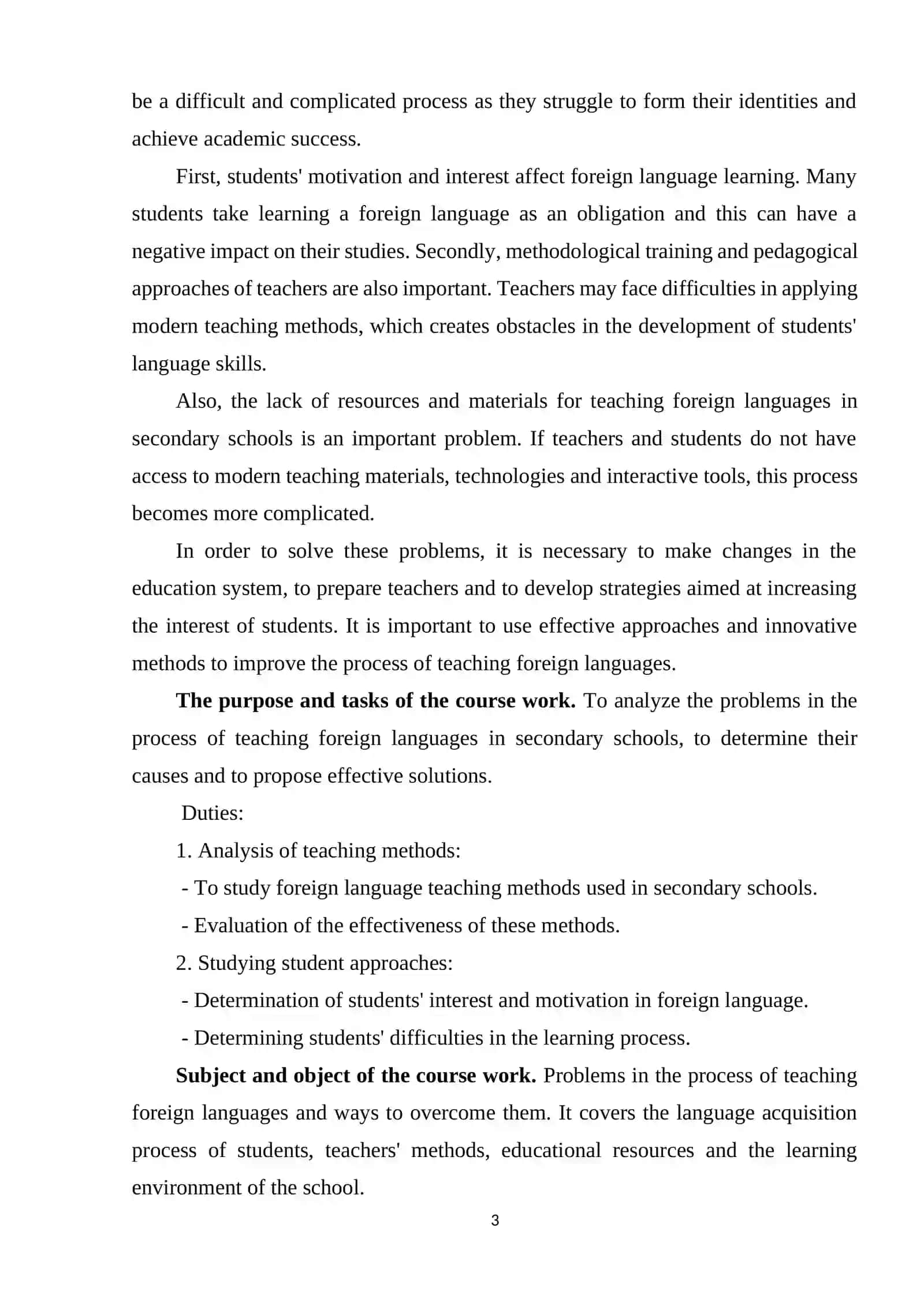 Coursework on Modern English Language 3