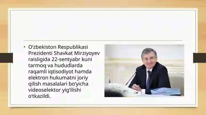 Prezident Shavkat Mirziyoyevning iqtisodiy sohadagi islohotlari 3
