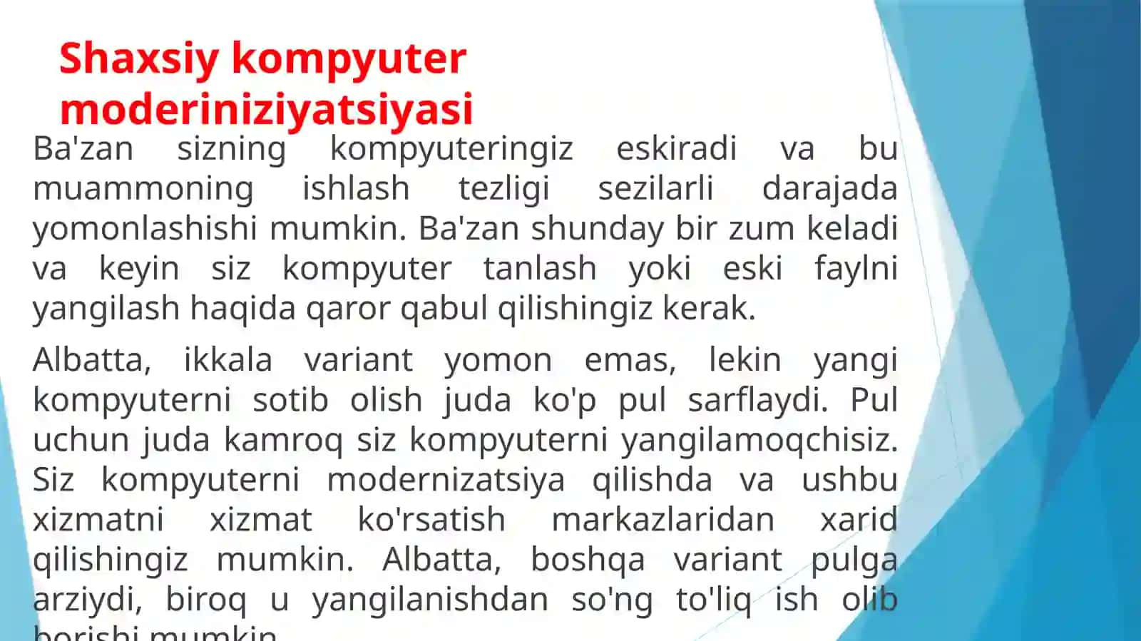 Kompyuterni yig'ish va modernizatsiya qilish 3