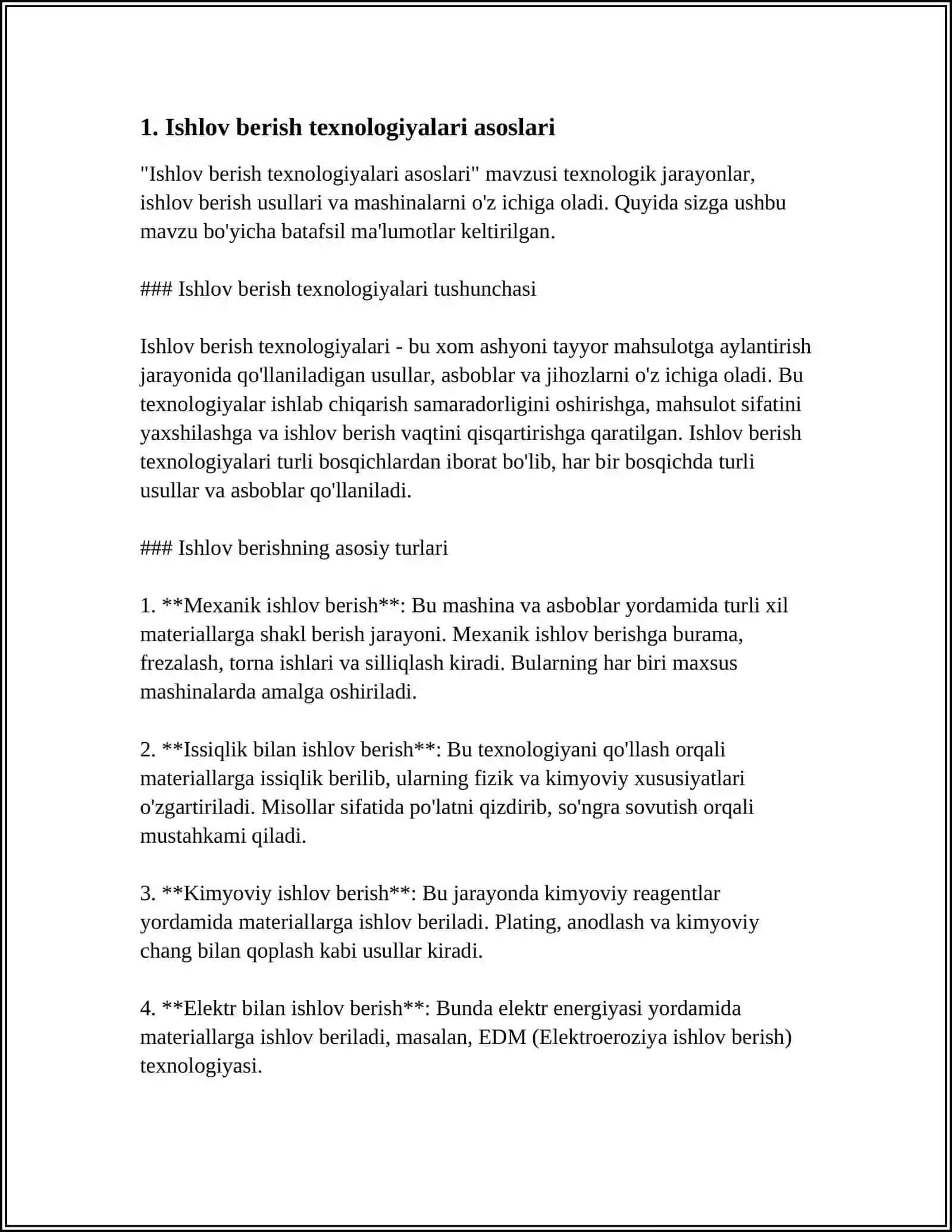 ERKAKLAR UST KIYMIGA TEXNOLOGIK ISHLOV BERINSH 3
