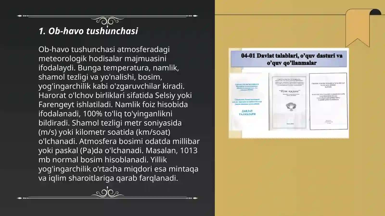 Ilk qadam davlat o'quv dasturida tabiat va atrof olam bilan tanishtirish mazmuni 3