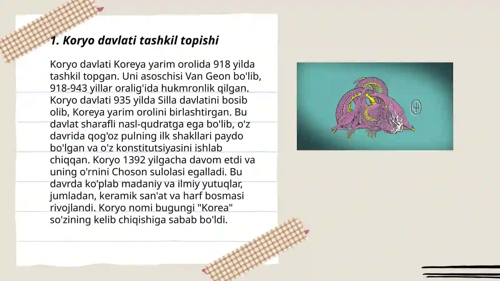 Koryo davlati va ijtimoiy madaniy hayoti 3