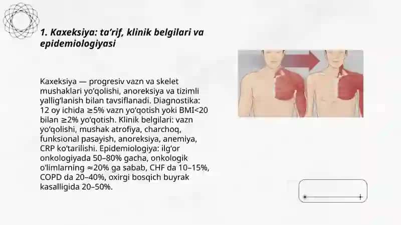Kaxeksiya kelip chiqishi biokimyoviy asoslari kechishi va davolanishi 3