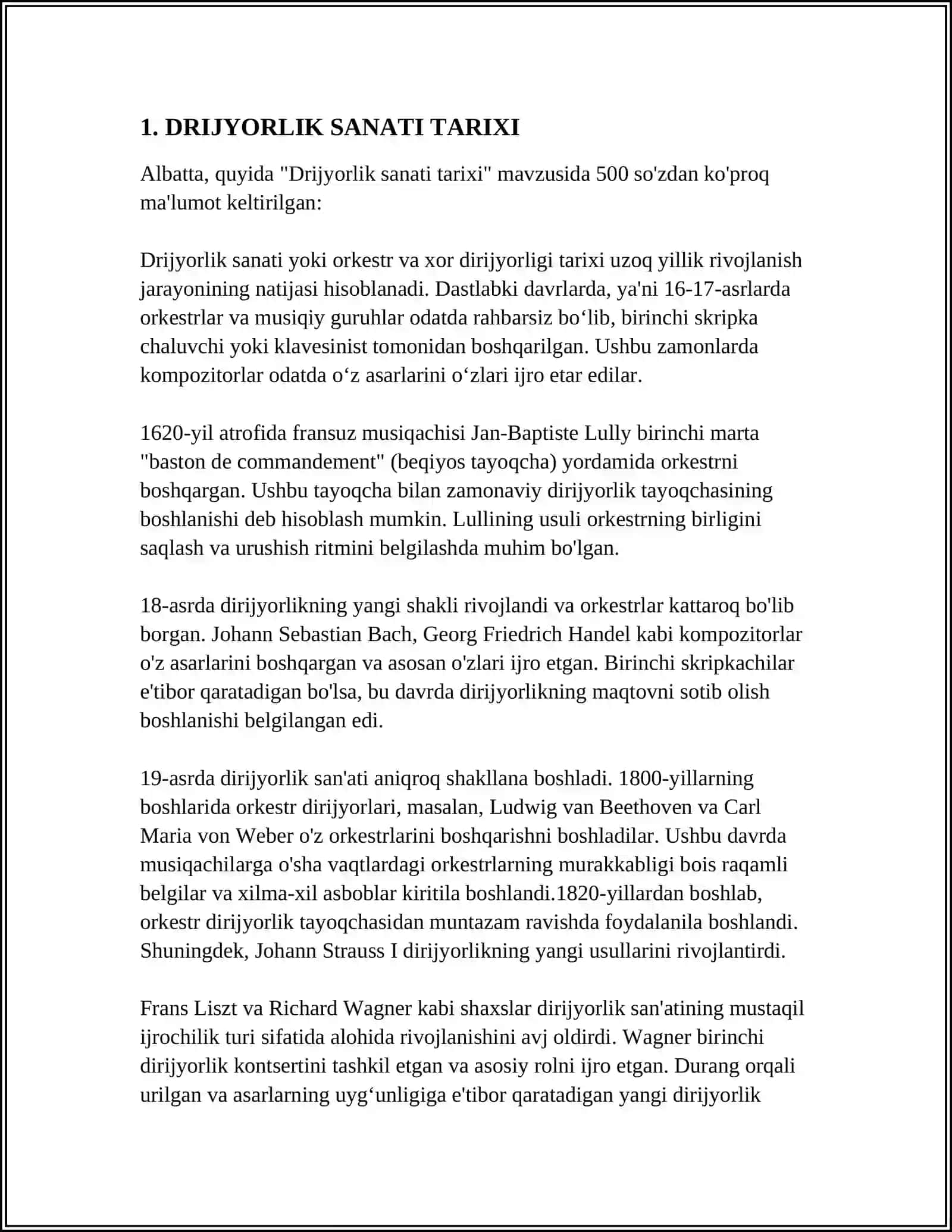 DRIJYORLIK SANATI TARIXI 3