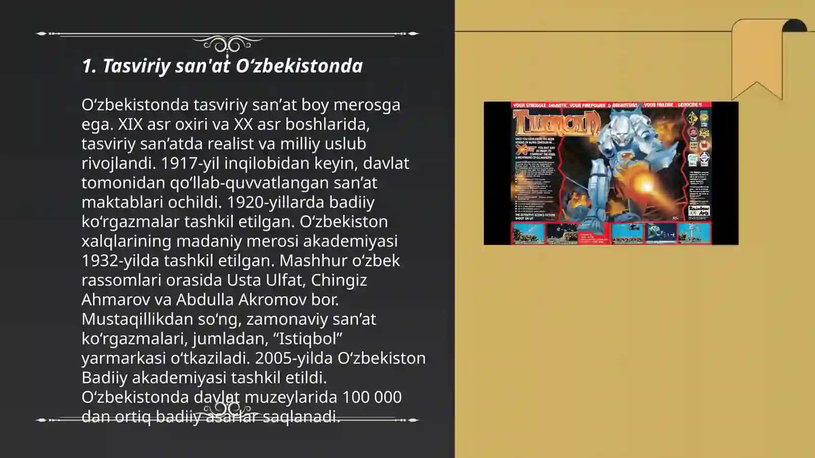 Tasviriy san'at Oʻzbekistonda 3
