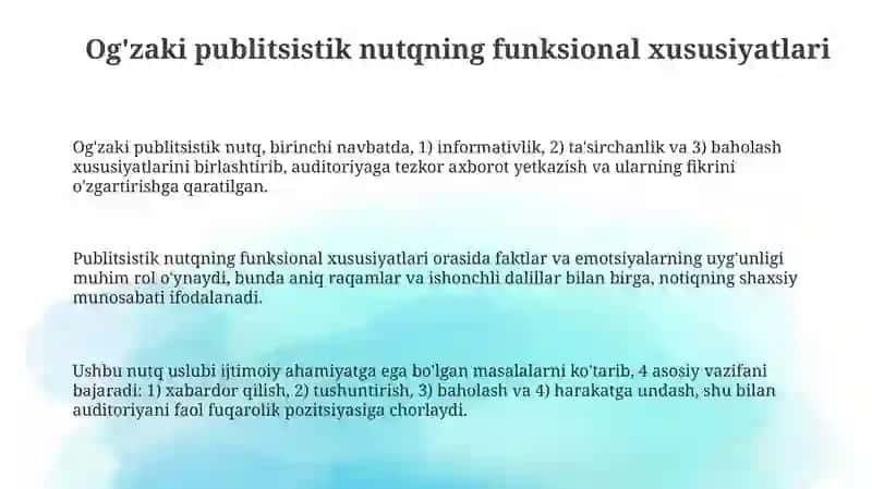Publitsistik og'zaki nutqdagi sintaktik konstruksiyalar 3