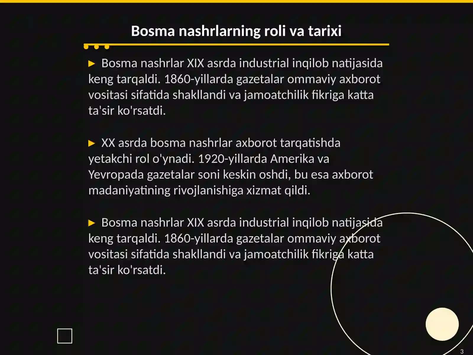 Mediasavodxonlik va axborot madaniyati 3