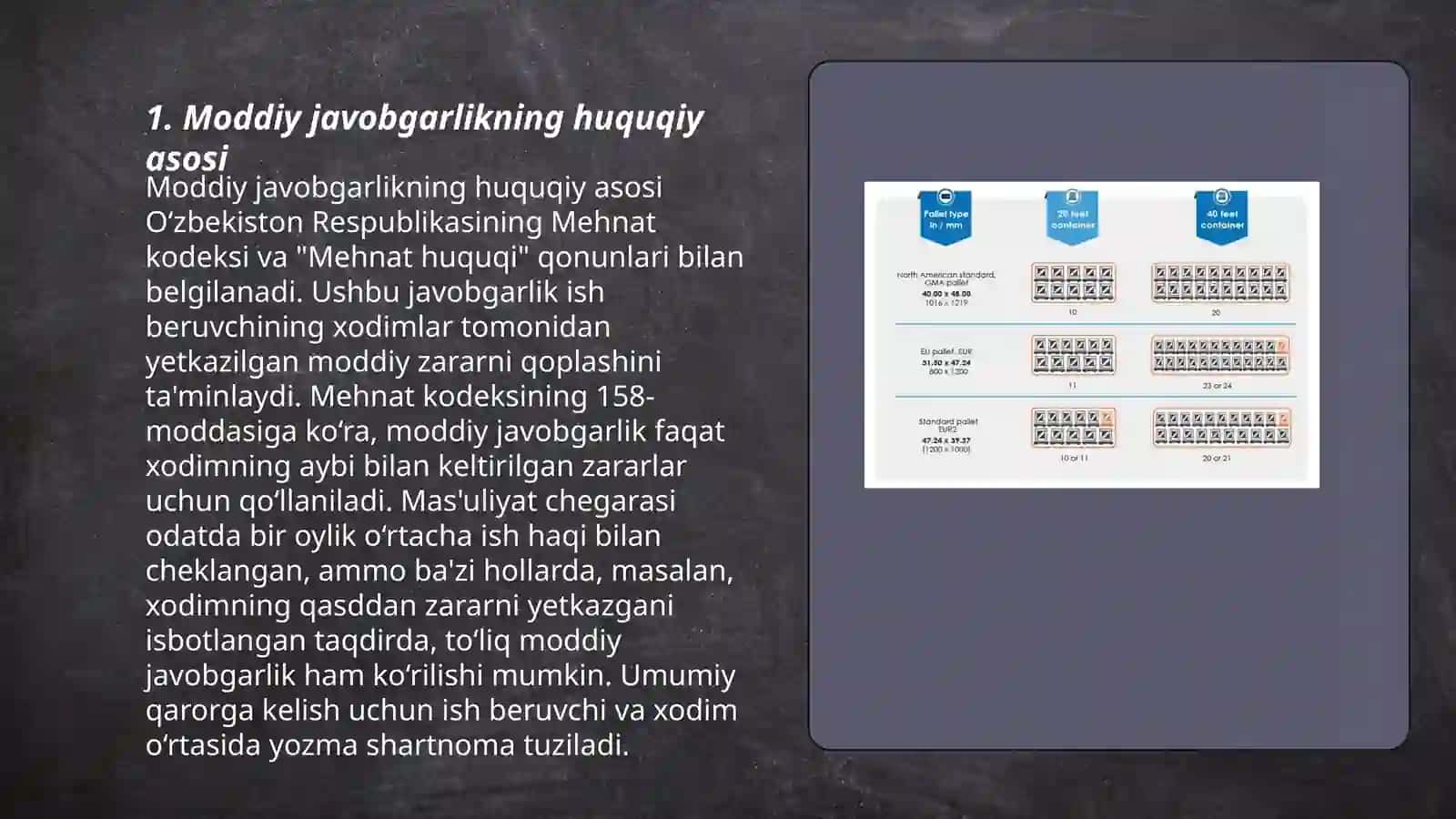 Mehnat munosabatlarida moddiyjavobgarlik tushinchasi 3
