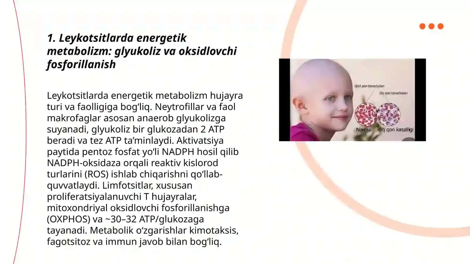leykotsitlar metabolizmi xususiyatlari. Nasliy va ortirilgan trombotsitopeniyalar 3