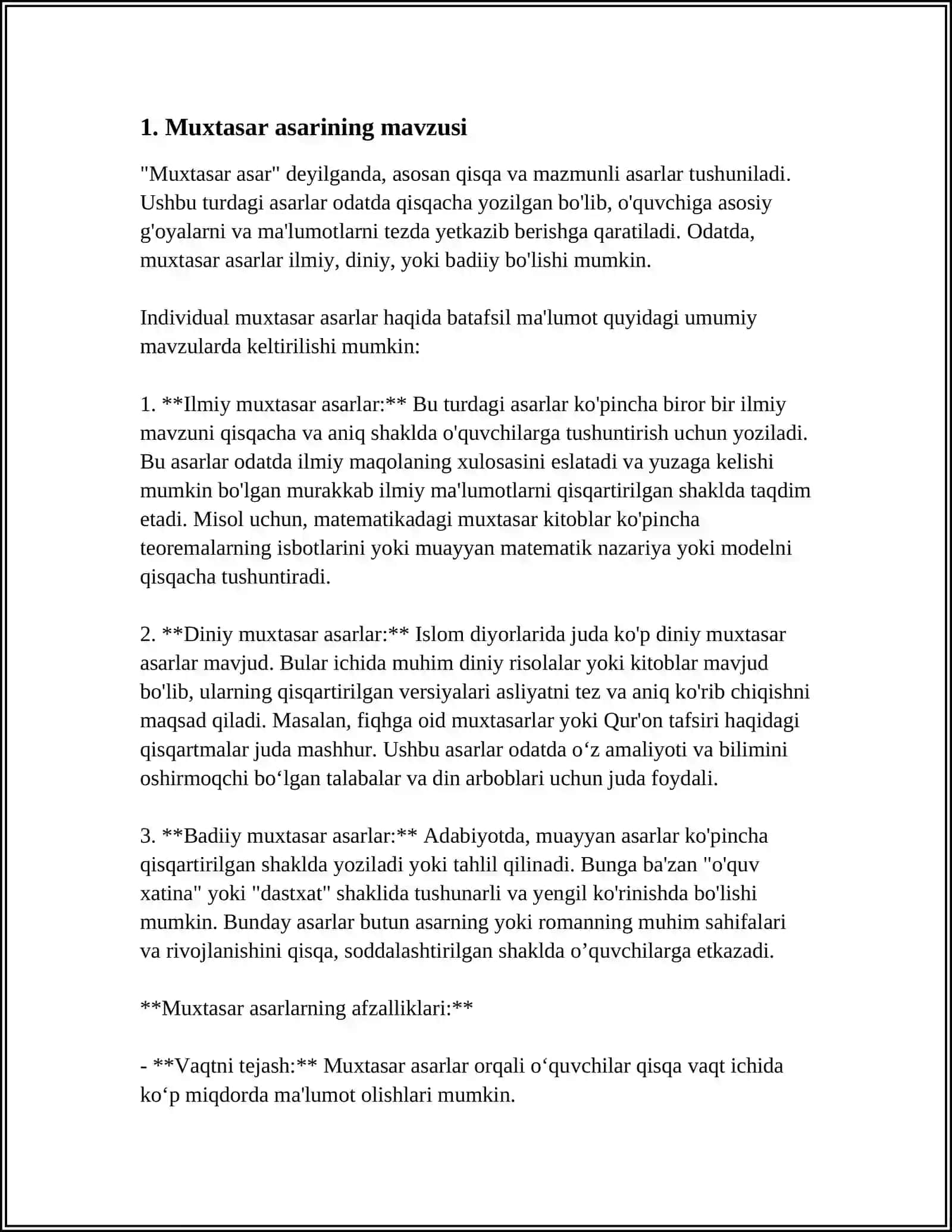 "MUXTASAR" ASARINI OʻQIB OʻRGANISH, "FITRATNING "ADABIYOT QOIDALARI" ASARINI OʻQIB OʻRGANISH" 3