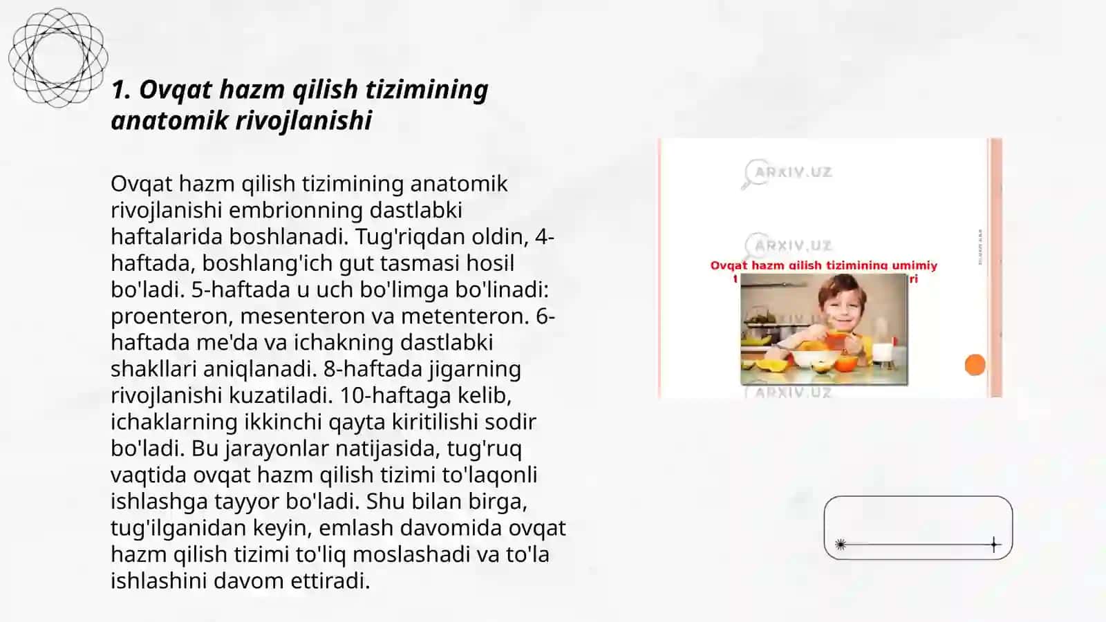 Ovqat hazim qilish tizimining yosh xususiyatlari 3