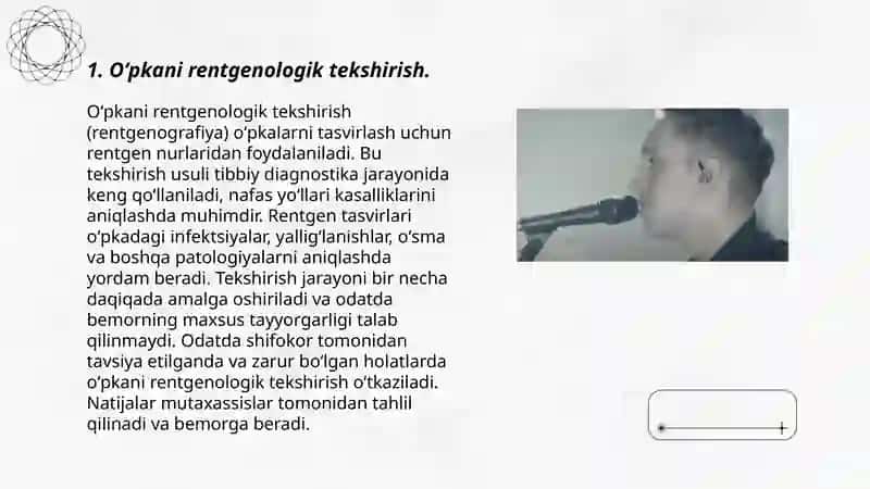 Oʻpkani rentgenologik tekshirish 3