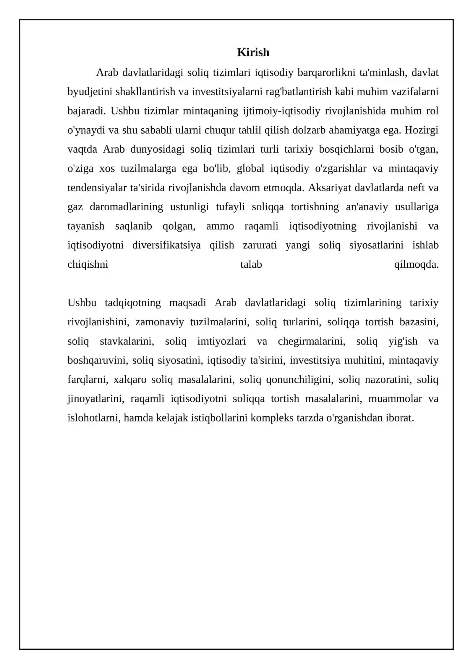 Arab Davlatlarida Soliq Tizimi 3