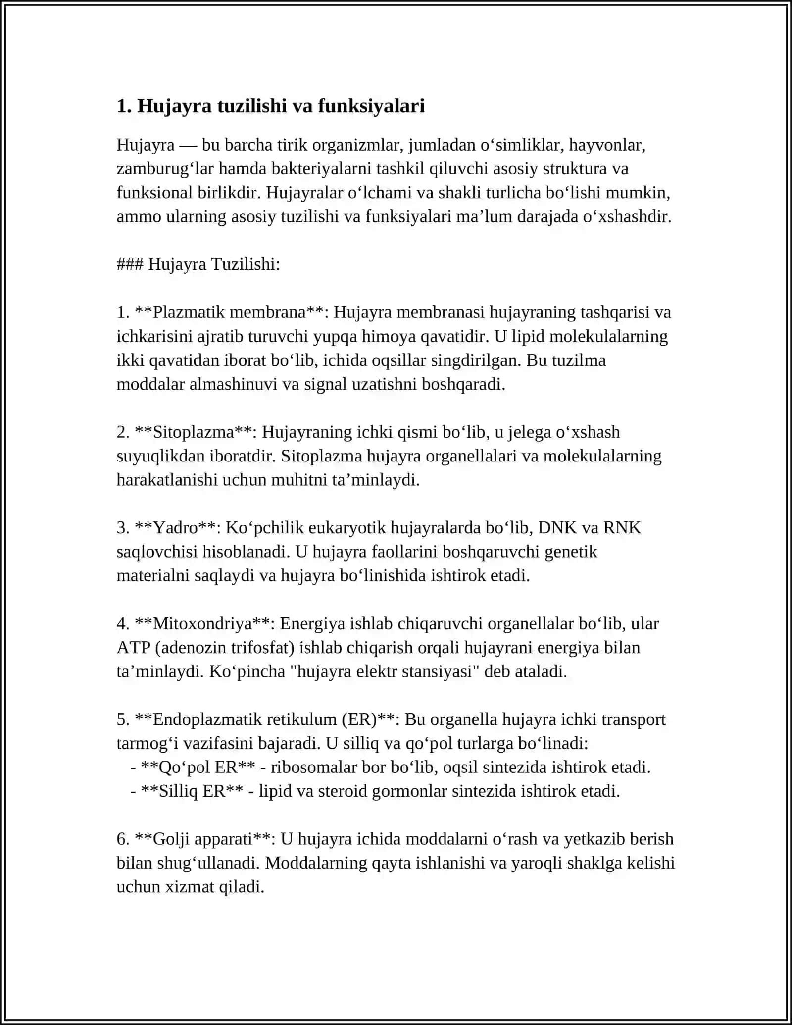 HUJAYRA SIKLI VA HUJAYRA REPARATSIYASI 3