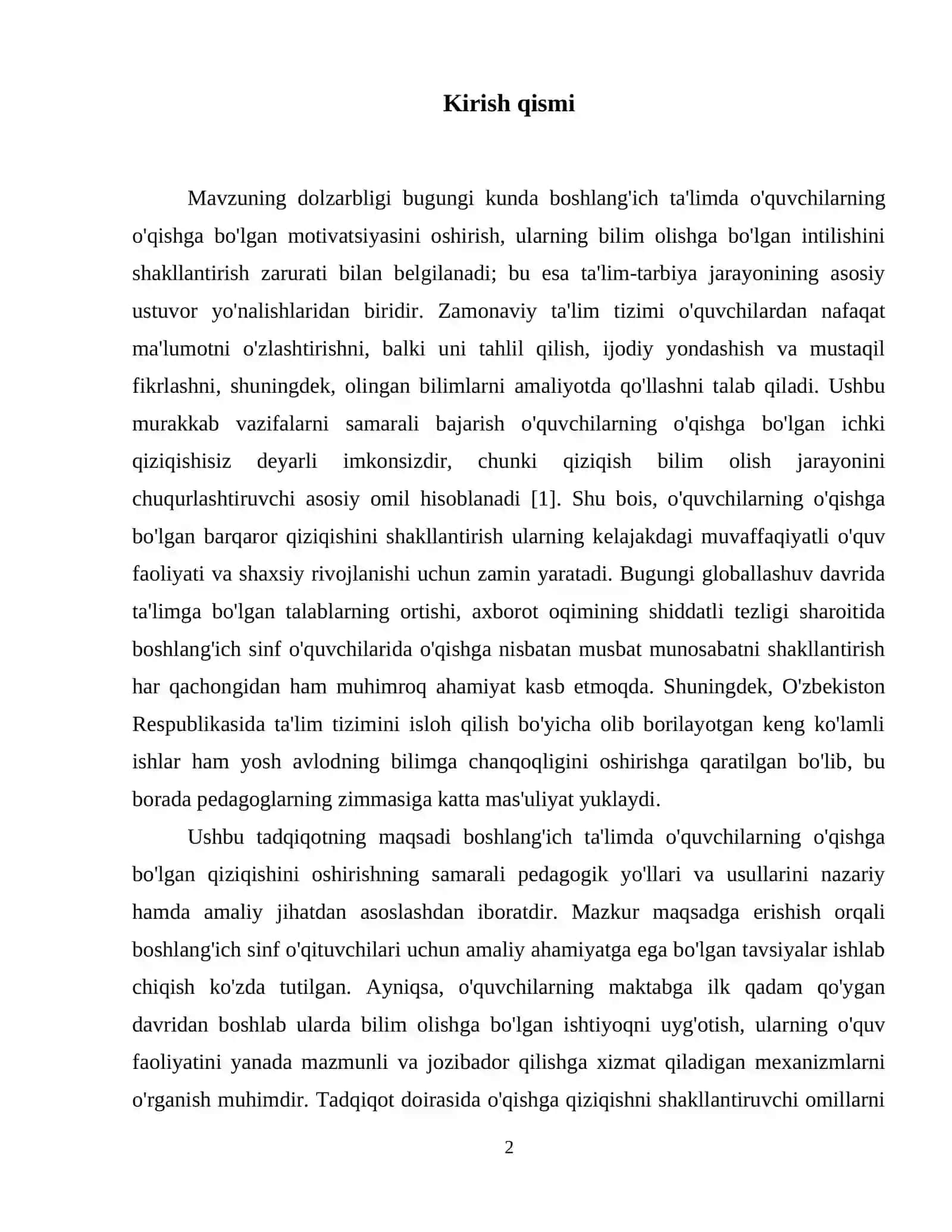 Boshlang'ich ta'limda o'quvchilarning o'qishga qiziqishini oshirish yo’llari 3