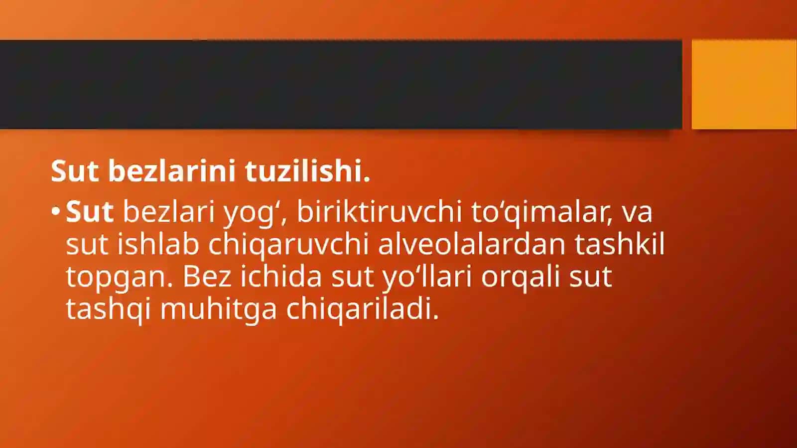 Sut bezlari faoliyatining boshqariluvi, sut bezlarini yoshga qarab oʻzgarishi. 3