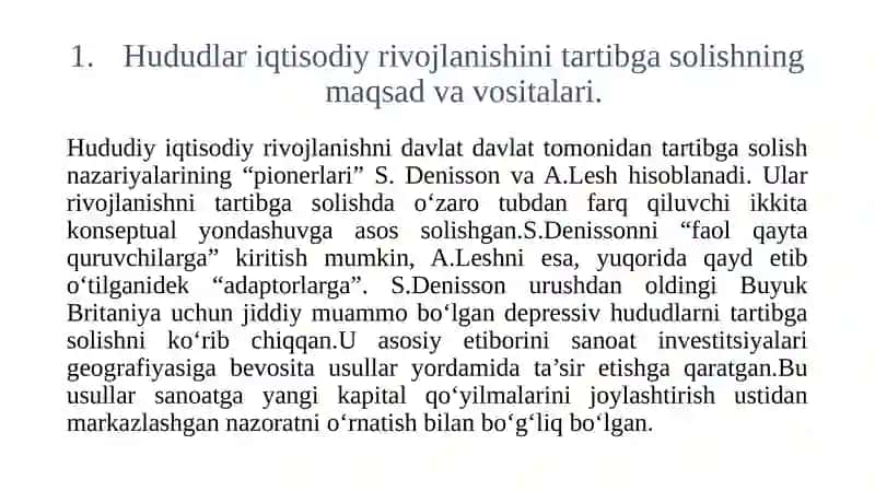 Mintaqalarni ijtimoiy-iqtisodiy rivojlanishini tartibga solish mehanizmlari 3