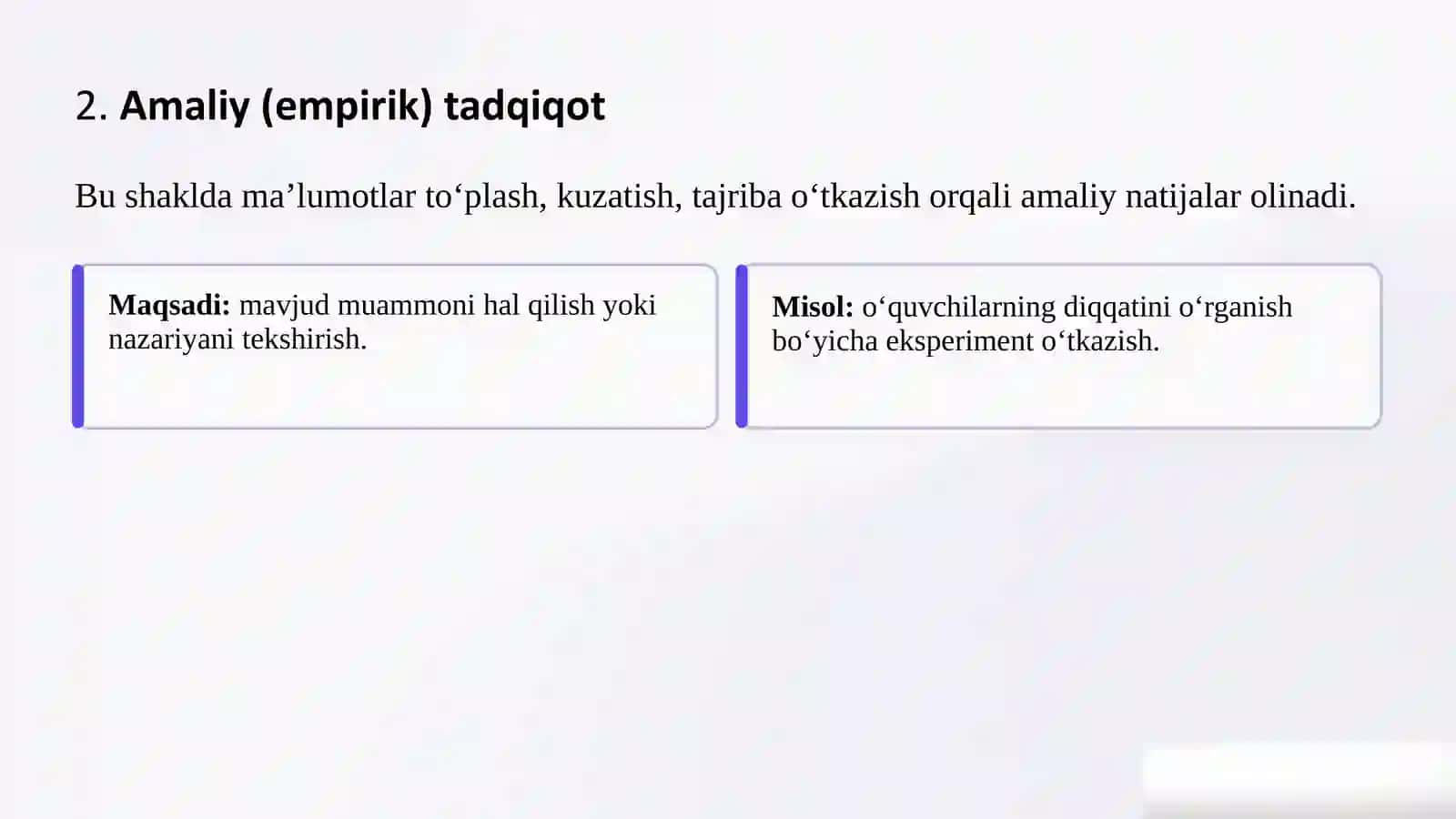 Ilmiytadqiqotning namoyon bo'lish shakllari 3