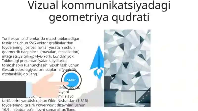 Geometriya san slayd yasash kerak 3