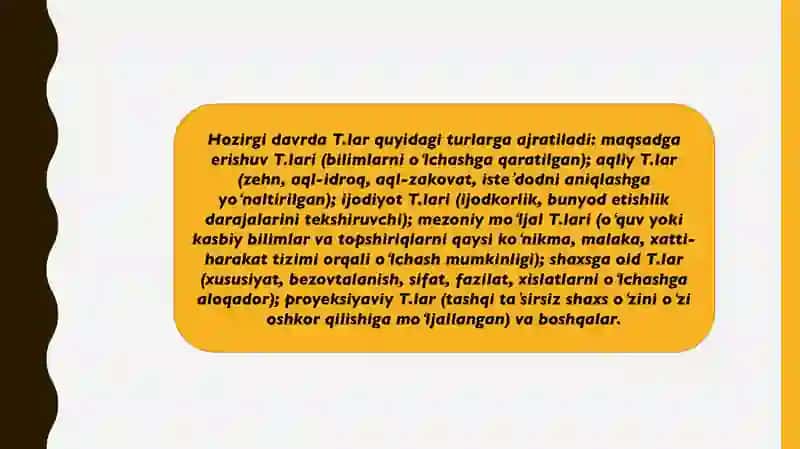 Test va uning turlari 3