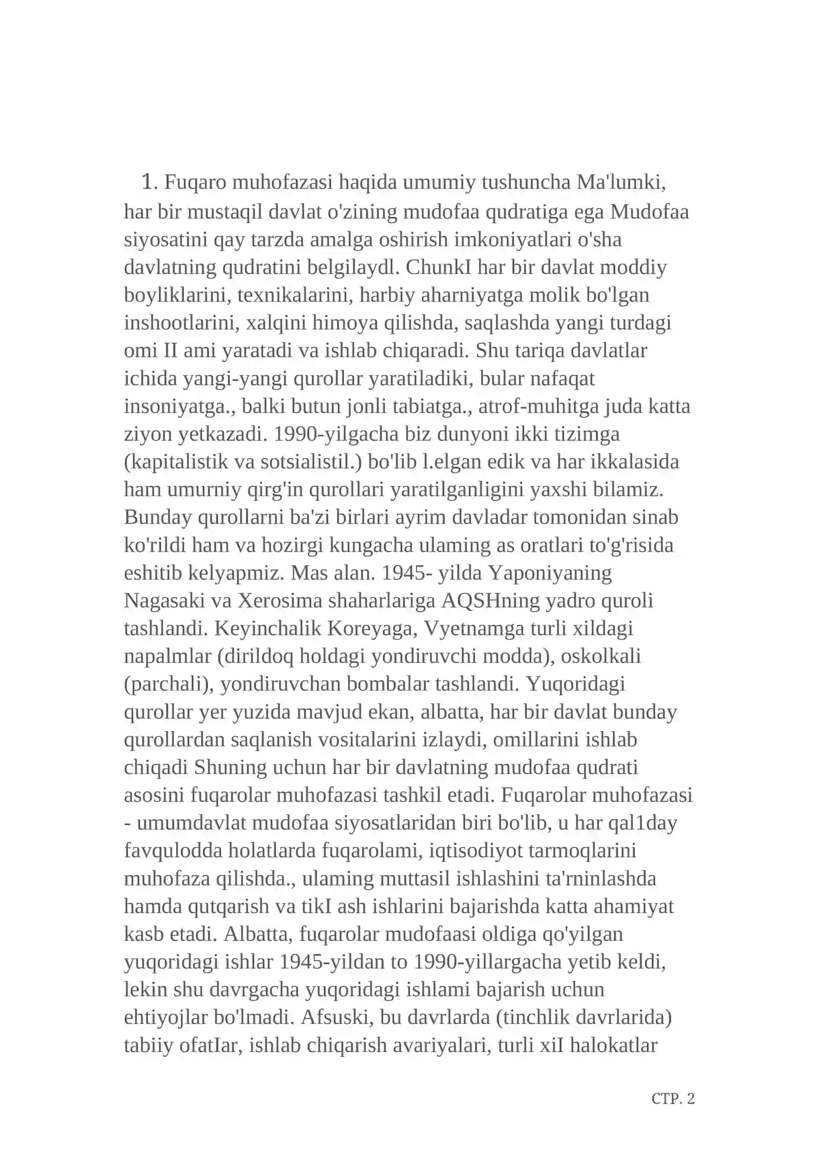 Iqtisodiyot tarmoqlarida fuqaro muhofazasi tuzilmalarini tashkil etish 3
