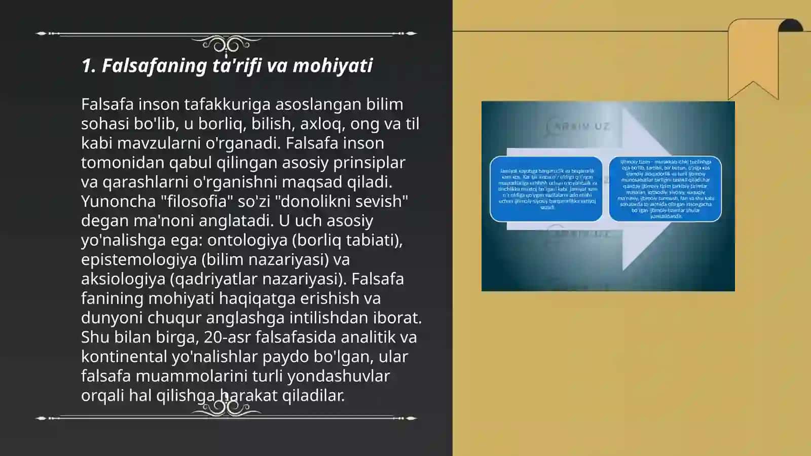 Falsafaning mohiyati va jamiyat taraqqiyotidagi oʻrni 3