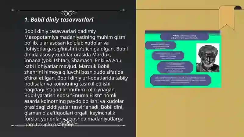 Bobil diniy tasavvurlari 3