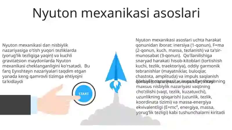 Mexanik Harakat va uning Nisbiyligi 3