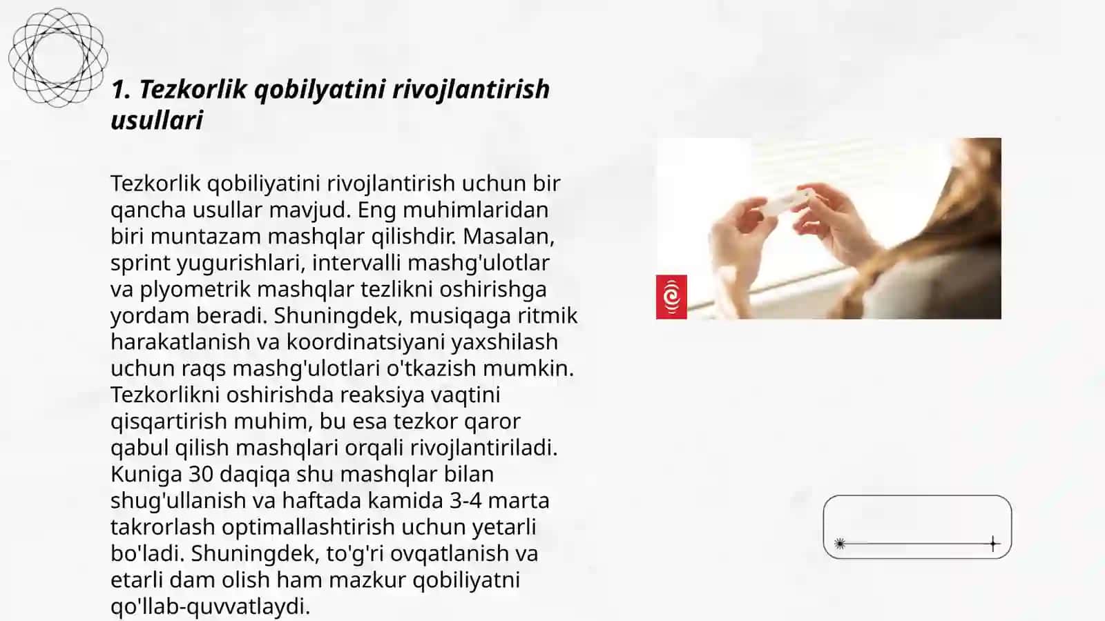 Tezkorlik qobilyatini tarbiyalash 3