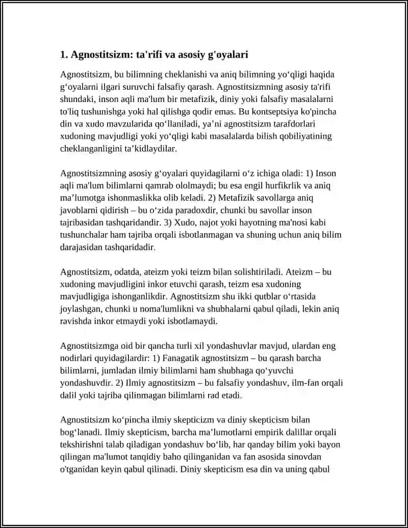 Agnostitsizm, Skeptitsizm, Nigilizm 3