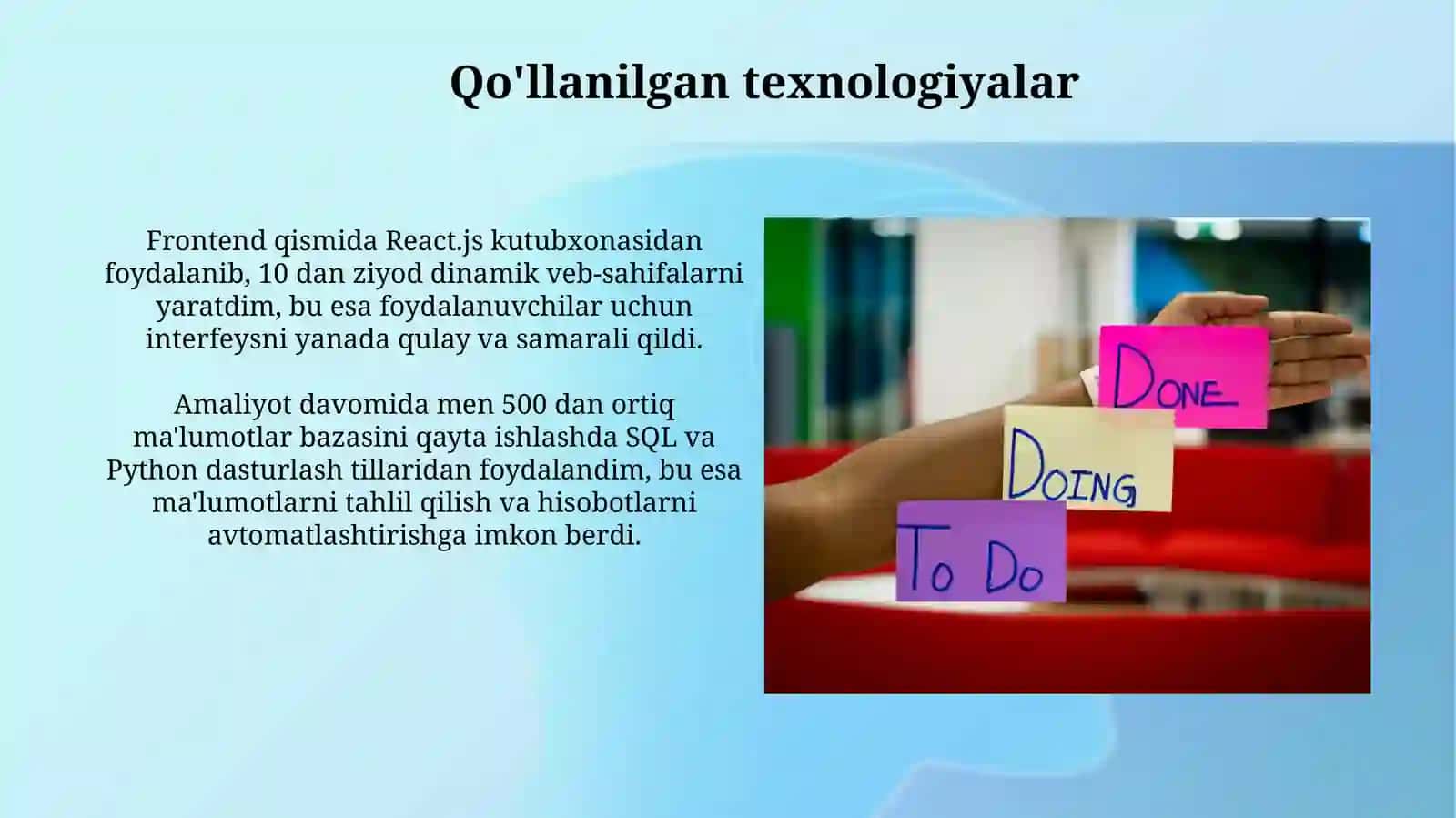 Amaliyot jarayonida bajarilgan ishlarim haqida 3