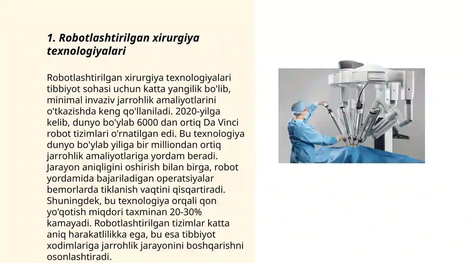 Robotlashtirilgan xirurgiya amaliyoti 3