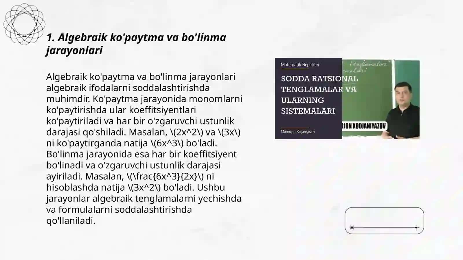 Konsentrlar boyicha algebra elementlari mavzusini organishda korgazma qurollardan foydalanish 3